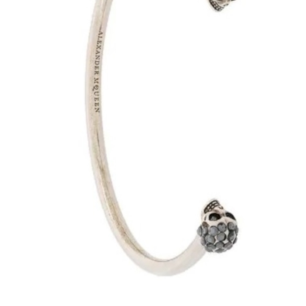 Alexander McQueen twin skull bracelet